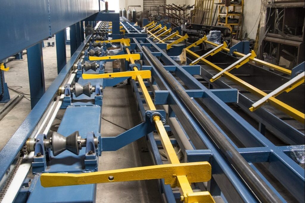 Conveyors for bar bending & bundling area