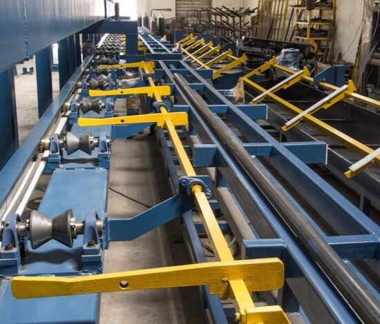 Conveyors for bar bending & bundling area